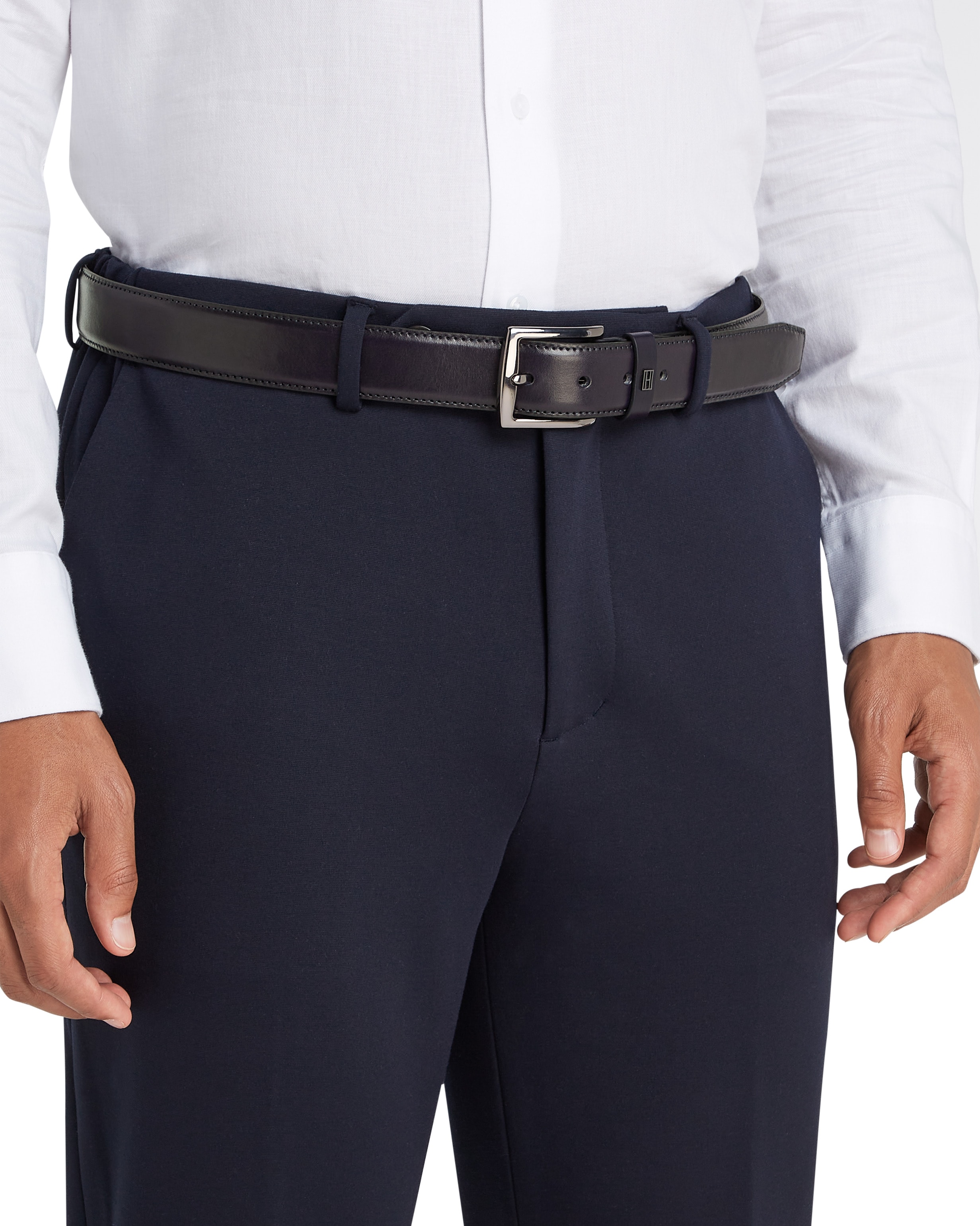 Tommy Hilfiger Ledergürtel "DENTON ELEVATED 3.5", Größenverstellbar günstig online kaufen