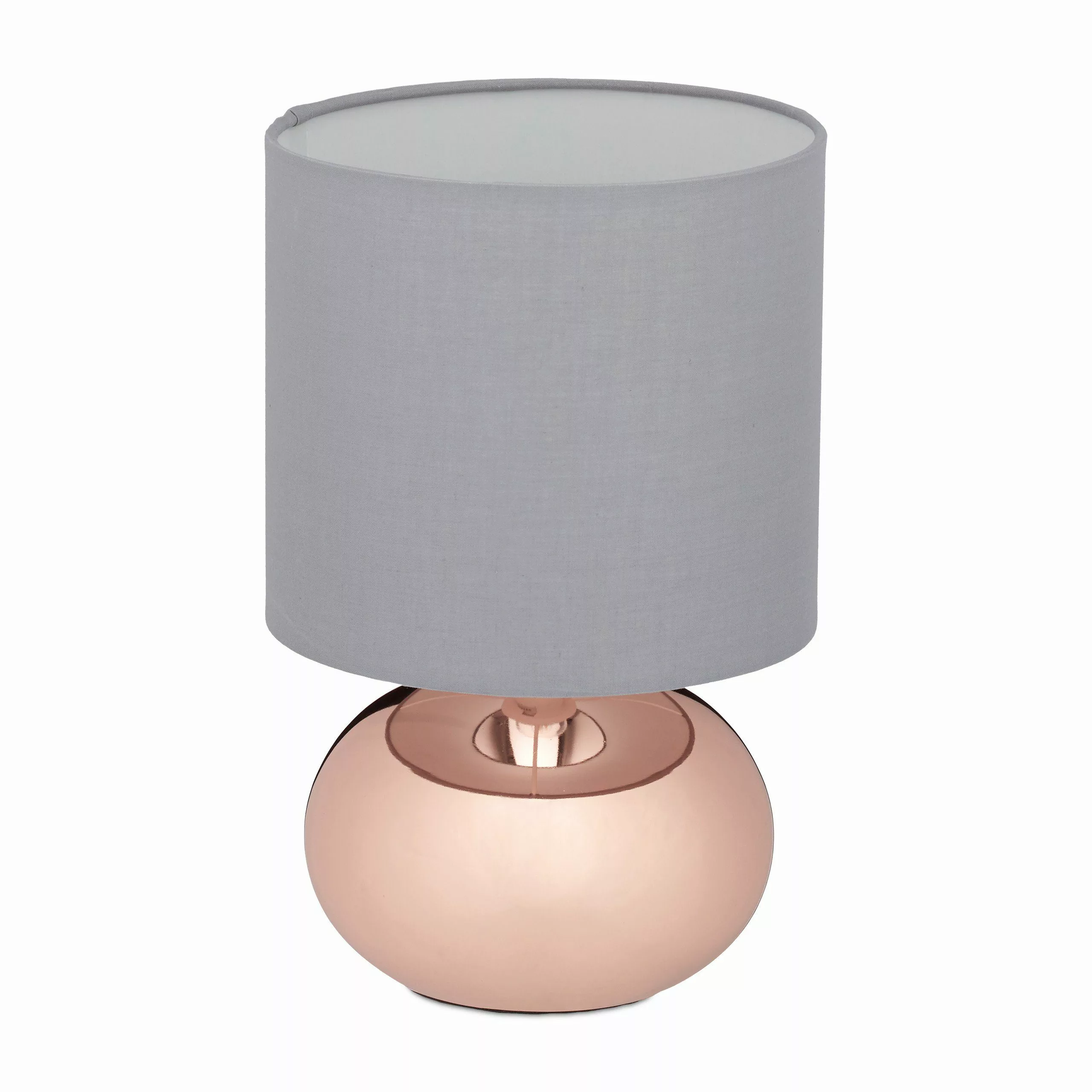 relaxdays Tischleuchte Runde Tischlampe mit Touchfunktion, günstig online kaufen