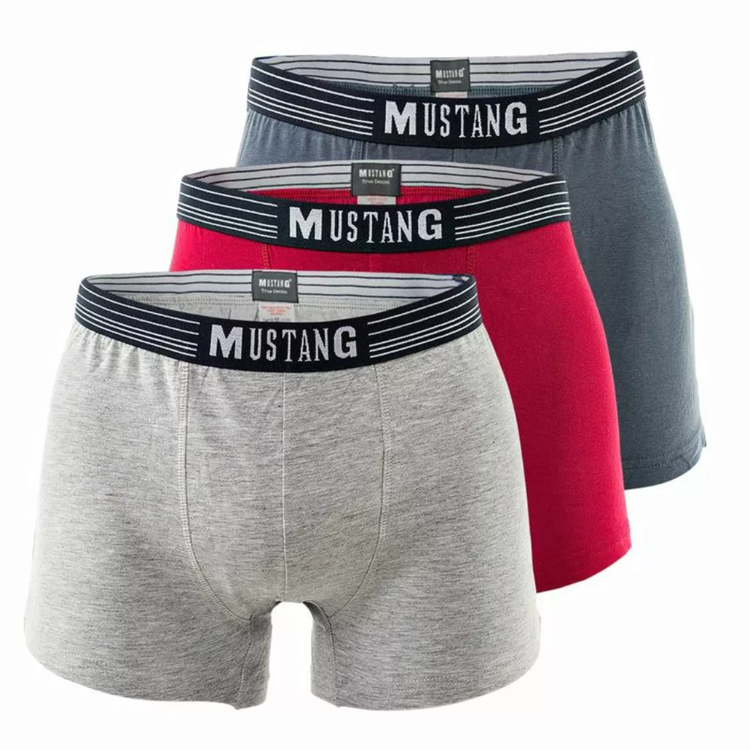MUSTANG Herren Retroshorts 3er Pack, Boxershorts, Pants, True Denim, S-XL / günstig online kaufen