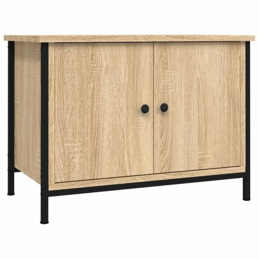 furnicato TV-Schrank mit Türen Sonoma-Eiche 60x35x45 cm Holzwerkstoff (1-St günstig online kaufen