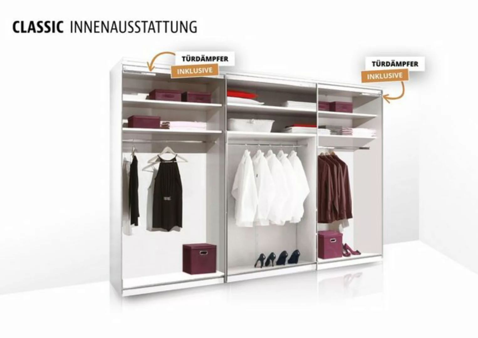 STAUD Schwebetürenschrank Sinfonie Plus, edles Design in hochwertiger Quali günstig online kaufen