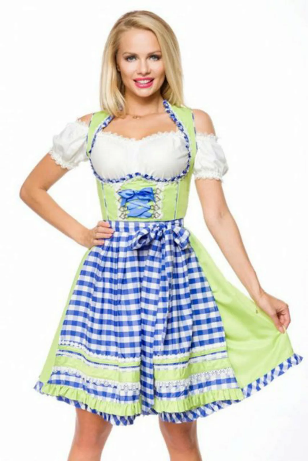 Dirndline Dirndl Wasn Wiesn Oktoberfest Tracht Dirndl Kleid Karo Schürze Tr günstig online kaufen