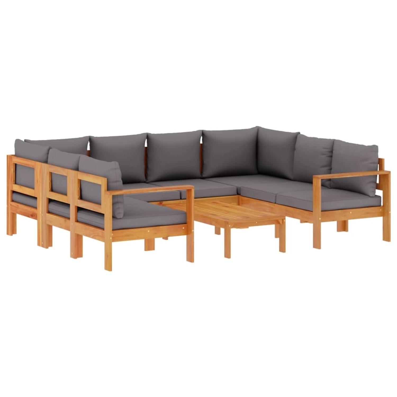 vidaXL 6-Tlg Garten-Sofagarnitur mit Kissen Massivholz Akazie 3214865 günstig online kaufen