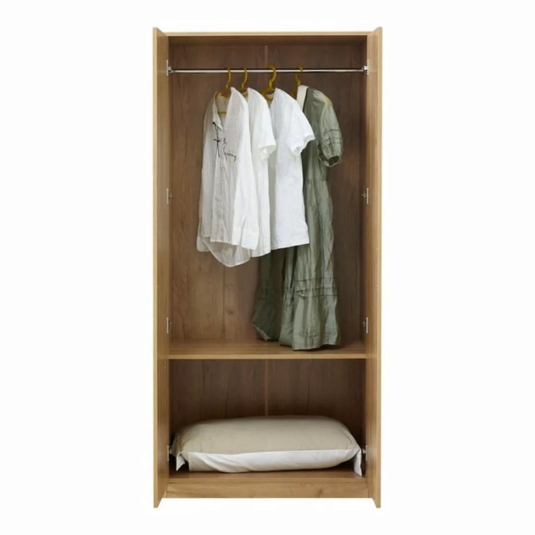 en.casa Kleiderschrank »Eiselfing« 2 Türen 1 Stange 1 Fach 176x80x52 cm Eic günstig online kaufen