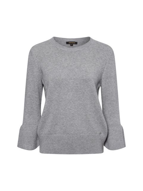 Pullover mit Volantärmel, grau melange, Herbst-Kollektion günstig online kaufen