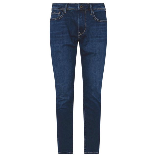 Pepe Jeans Herren Jeans STANLEY - Tapered Fit - Blau - Dark Blue Denim günstig online kaufen