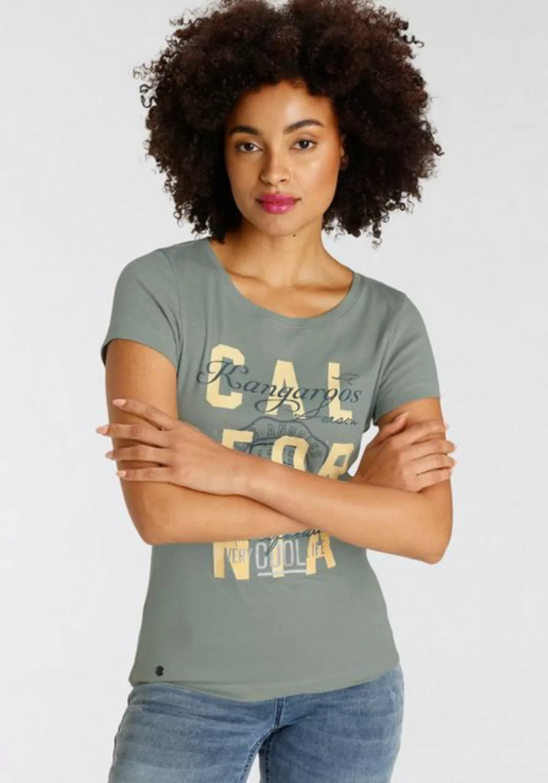 KangaROOS Print-Shirt mit Logodruck im California-Style günstig online kaufen