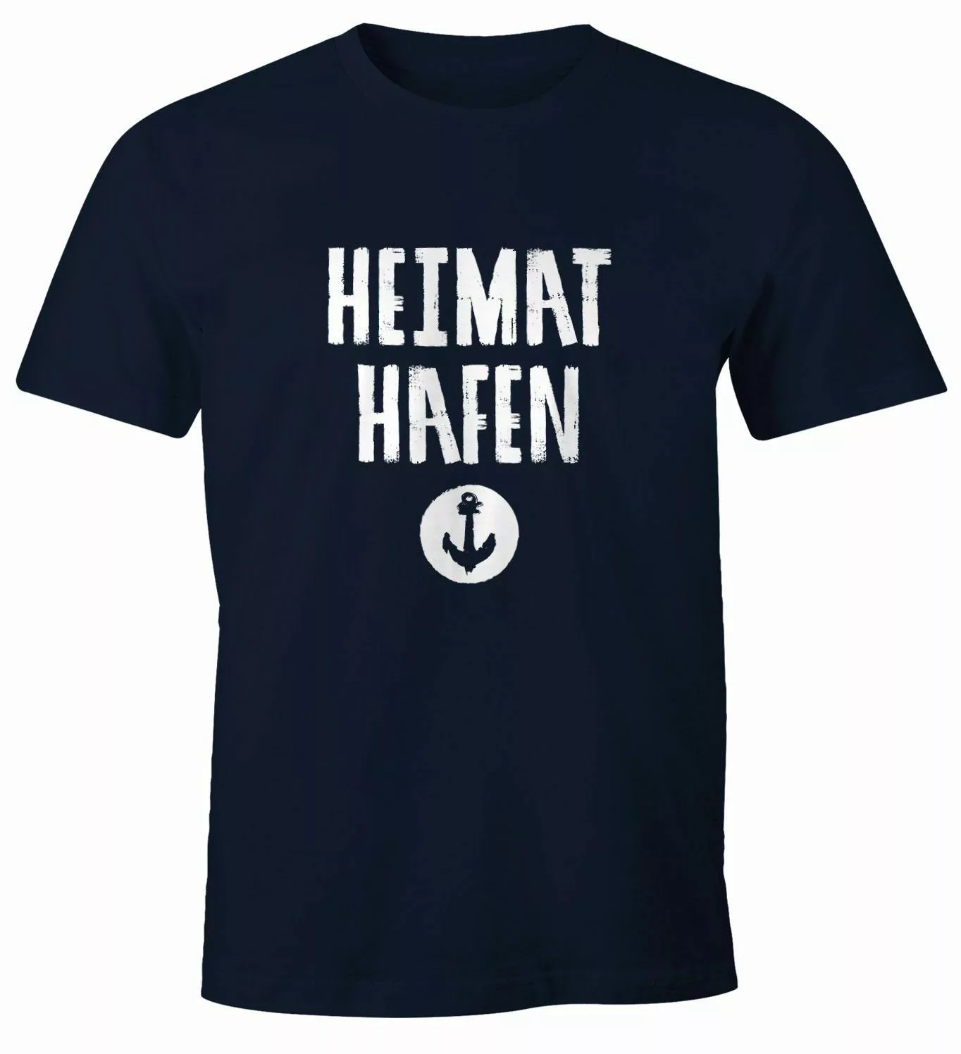 MoonWorks Print-Shirt Herren T-Shirt Heimathafen Anker günstig online kaufen