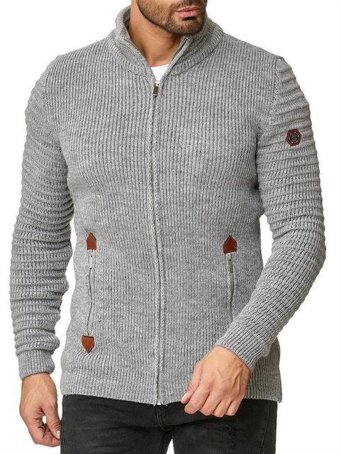 RedBridge Strickjacke aus Grobstrick mit praktischen Reißverschlusstaschen günstig online kaufen