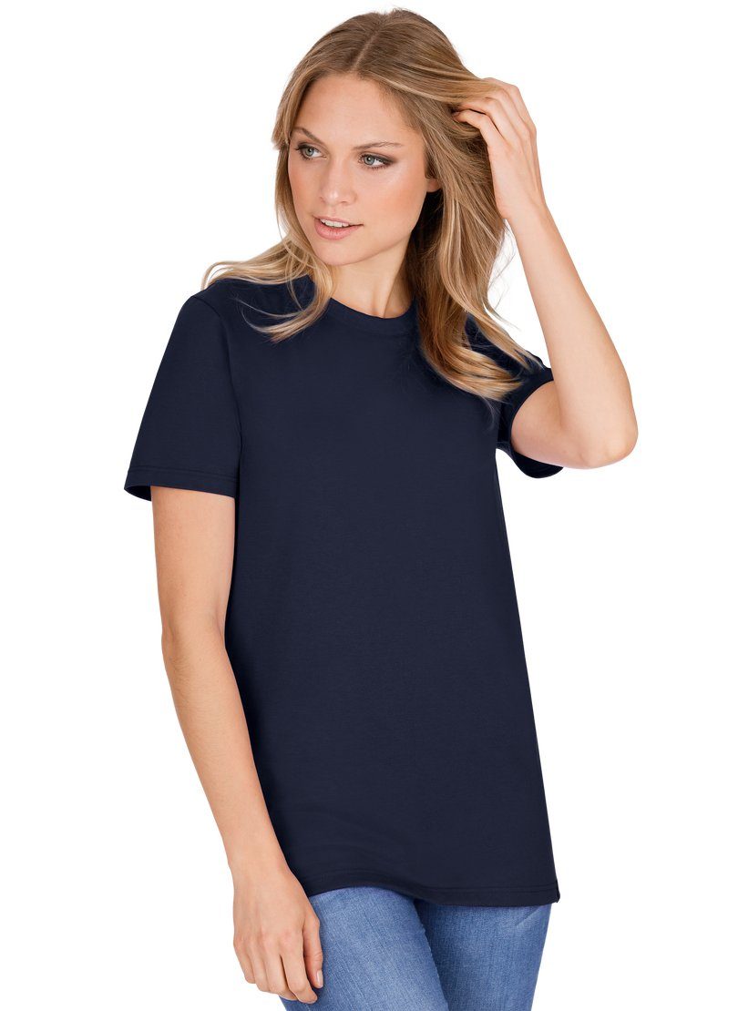 Trigema T-Shirt "TRIGEMA Slim Fit T-Shirt aus DELUXE Baumwolle", (1 tlg.) günstig online kaufen
