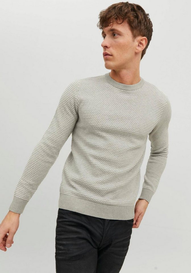 Jack & Jones Rundhalspullover ATLAS KNIT CREW NECK günstig online kaufen