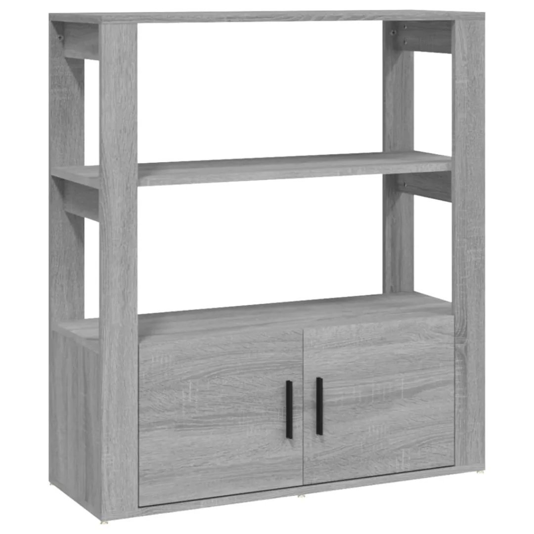 Vidaxl Sideboard Grau Sonoma 80x30x90 Cm Holzwerkstoff günstig online kaufen