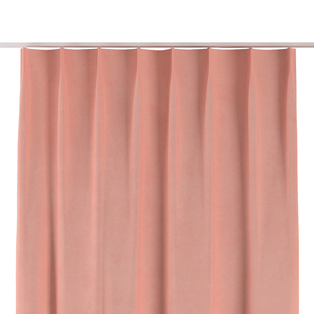 Vorhang mit flämischen 1-er Falten, rosa, Crema (177-77) günstig online kaufen