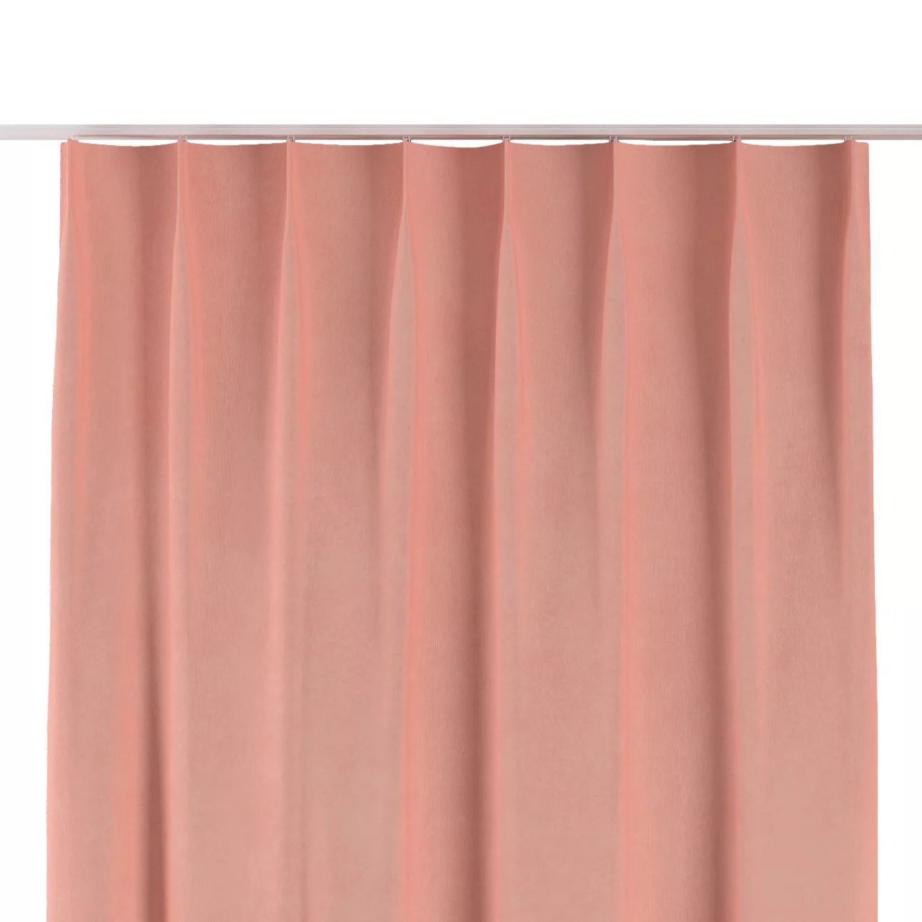 Vorhang mit flämischen 1-er Falten, rosa, Crema (177-77) günstig online kaufen