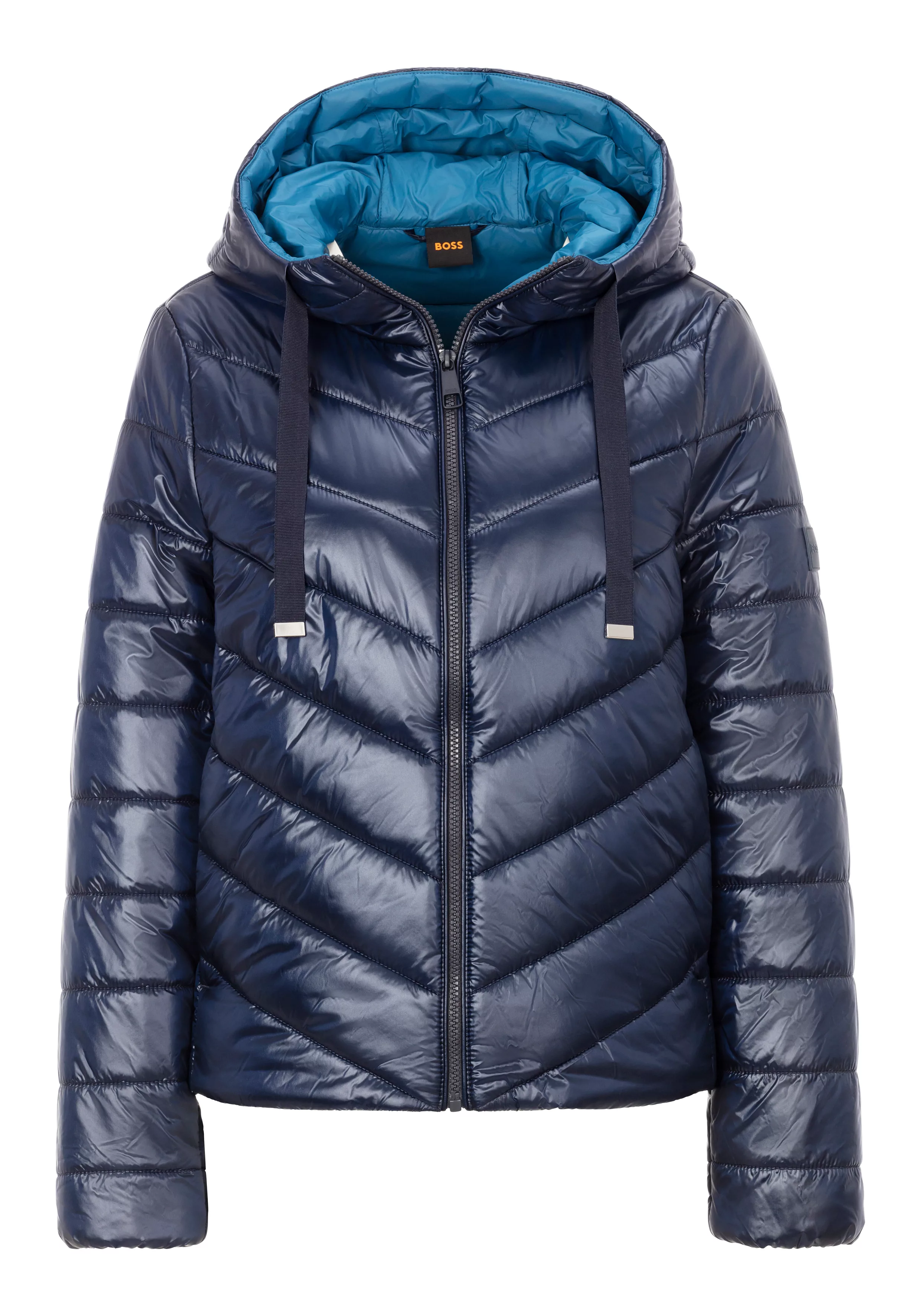 BOSS ORANGE Steppjacke "Palatori Premium Damenmode", mit Kapuze, mit hellem günstig online kaufen