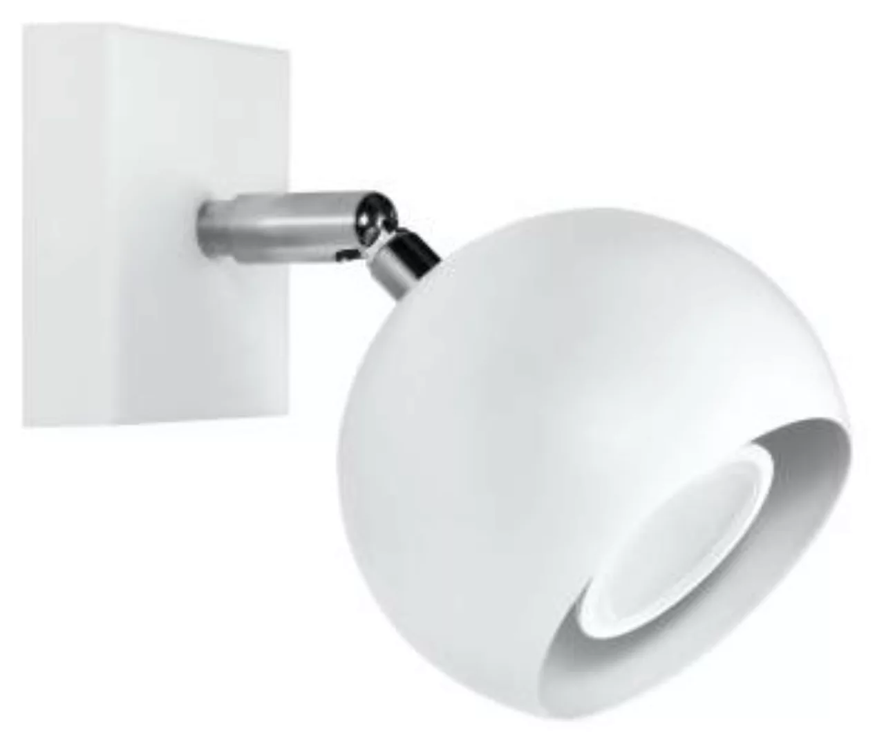 Spot Strahler Weiß rund GU10 Ø15cm klein Retro Design günstig online kaufen