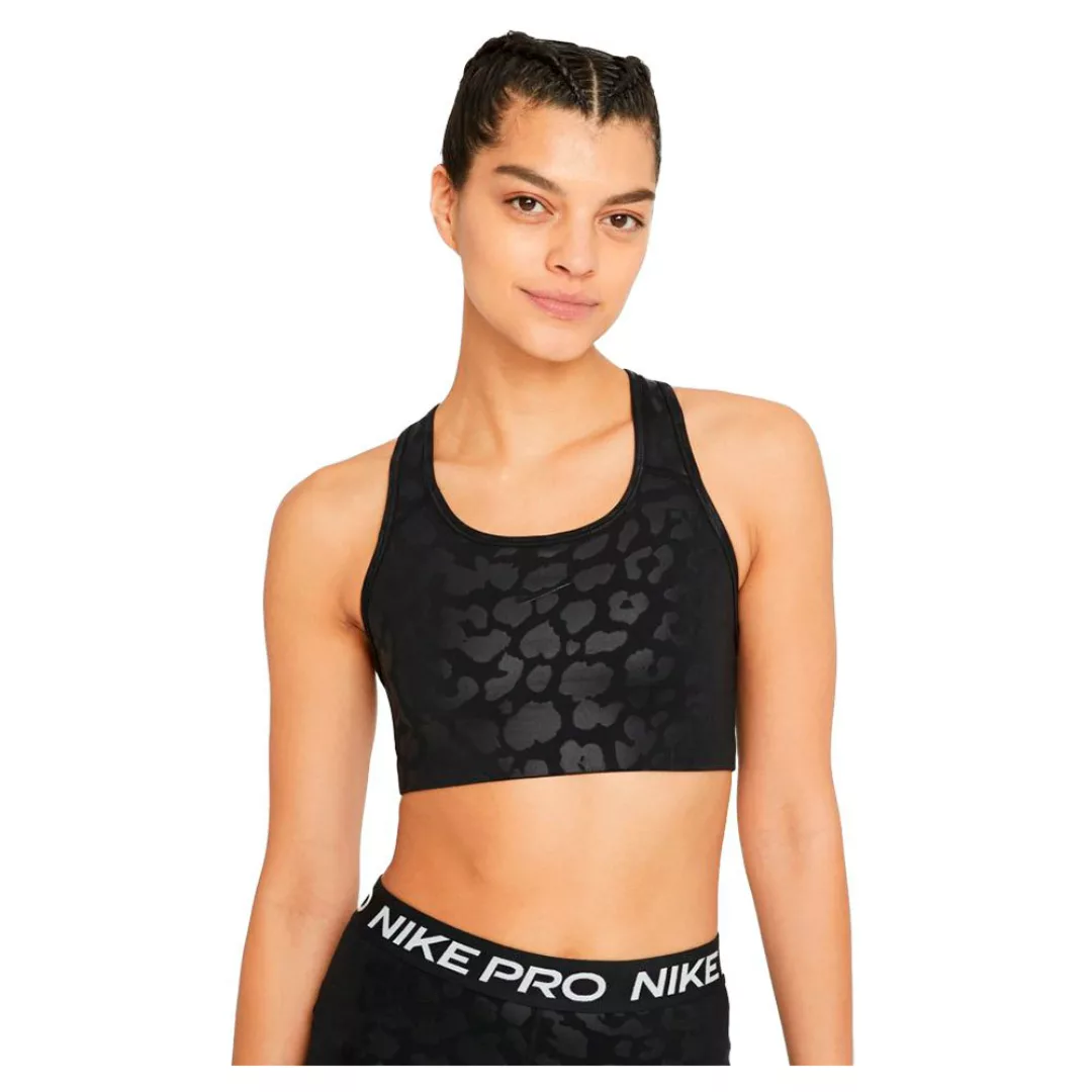Nike Pro Dri Fit Swoosh Bh 2XL Black / Clear günstig online kaufen