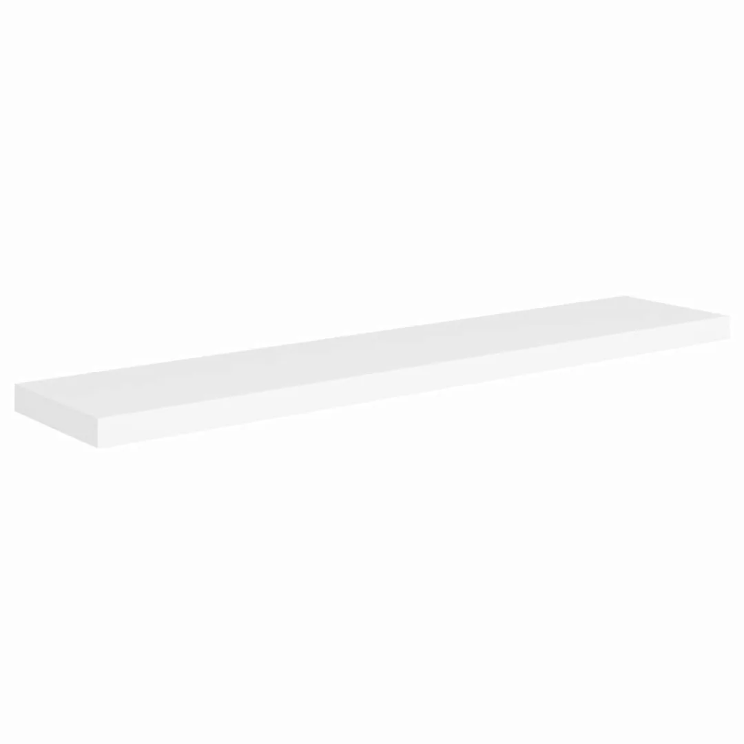 Schwebendes Wandregal Weiß 120x23,5x3,8 Cm Mdf günstig online kaufen