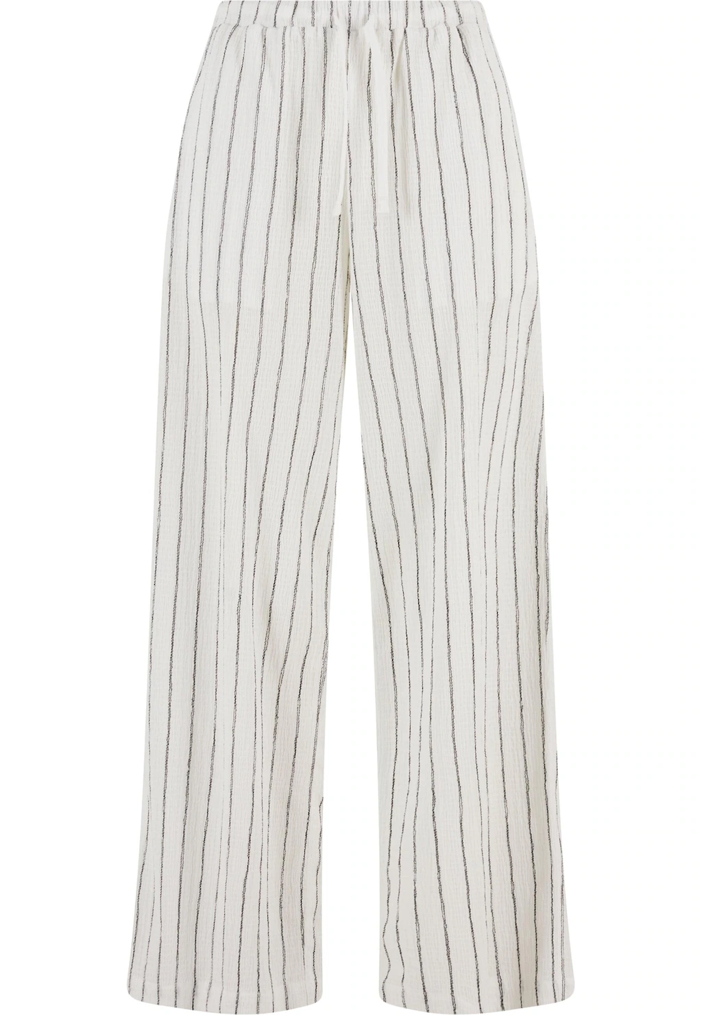 URBAN CLASSICS Stoffhose "Urban Classics Ladies Structured Striped Relaxed günstig online kaufen