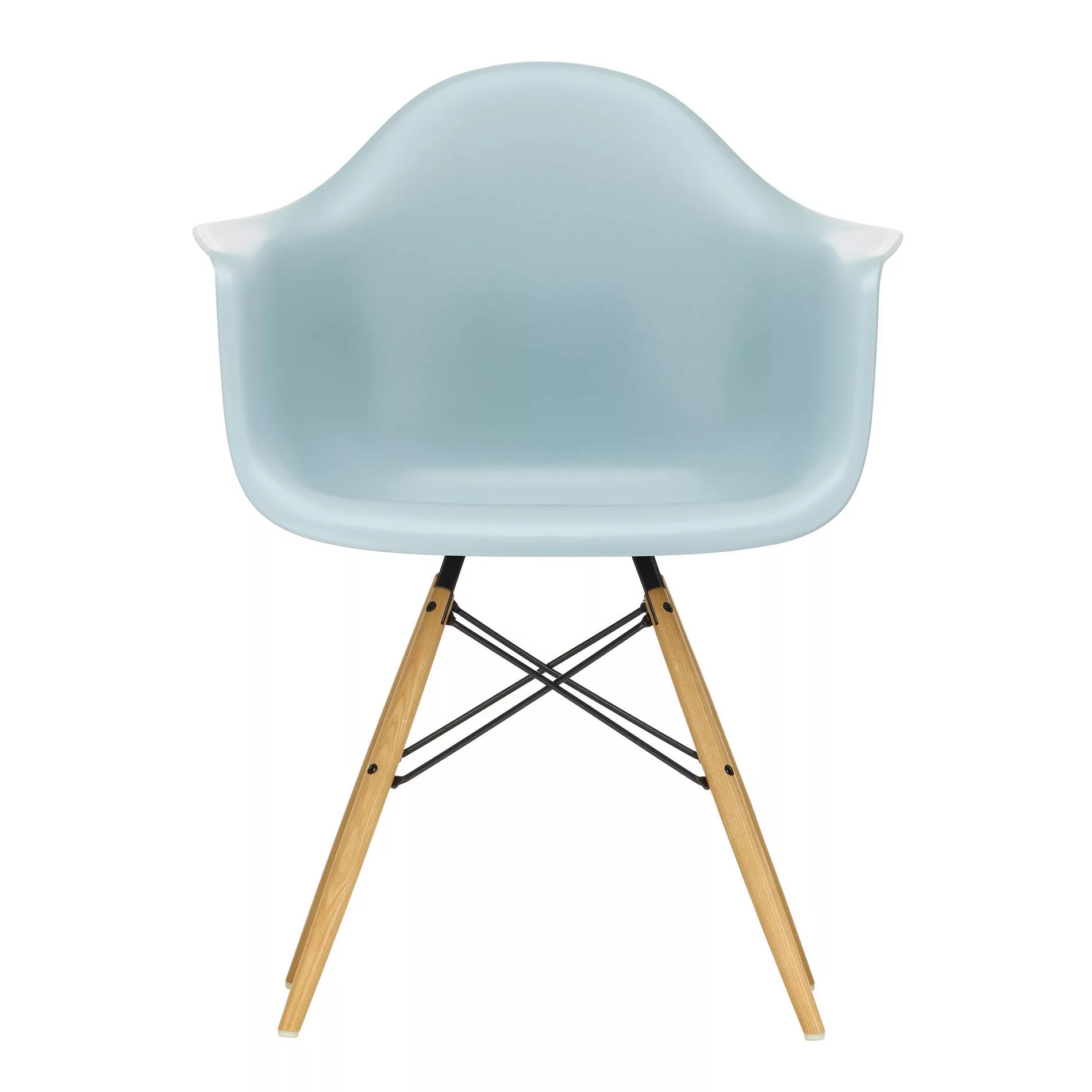 Vitra - Eames Plastic Armchair DAW Gestell Esche - eisgrau/Sitzschale Polyp günstig online kaufen