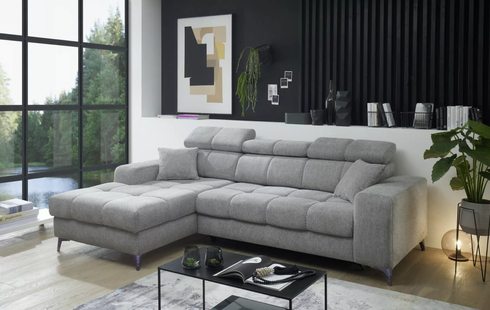 ED EXCITING DESIGN Ecksofa "Sydney L-Form", (2 St.), frei im Raum stellbar, günstig online kaufen