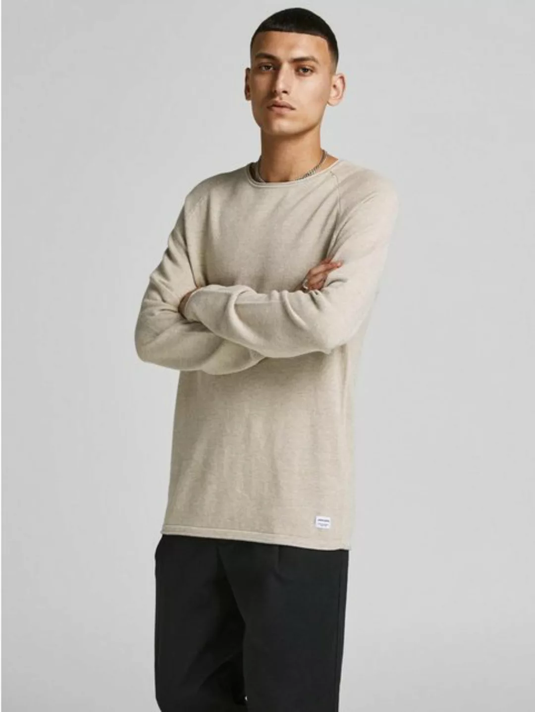 Jack & Jones Herren Sweater Pullover mit Rundhals Ausschnitt JJEHILL günstig online kaufen