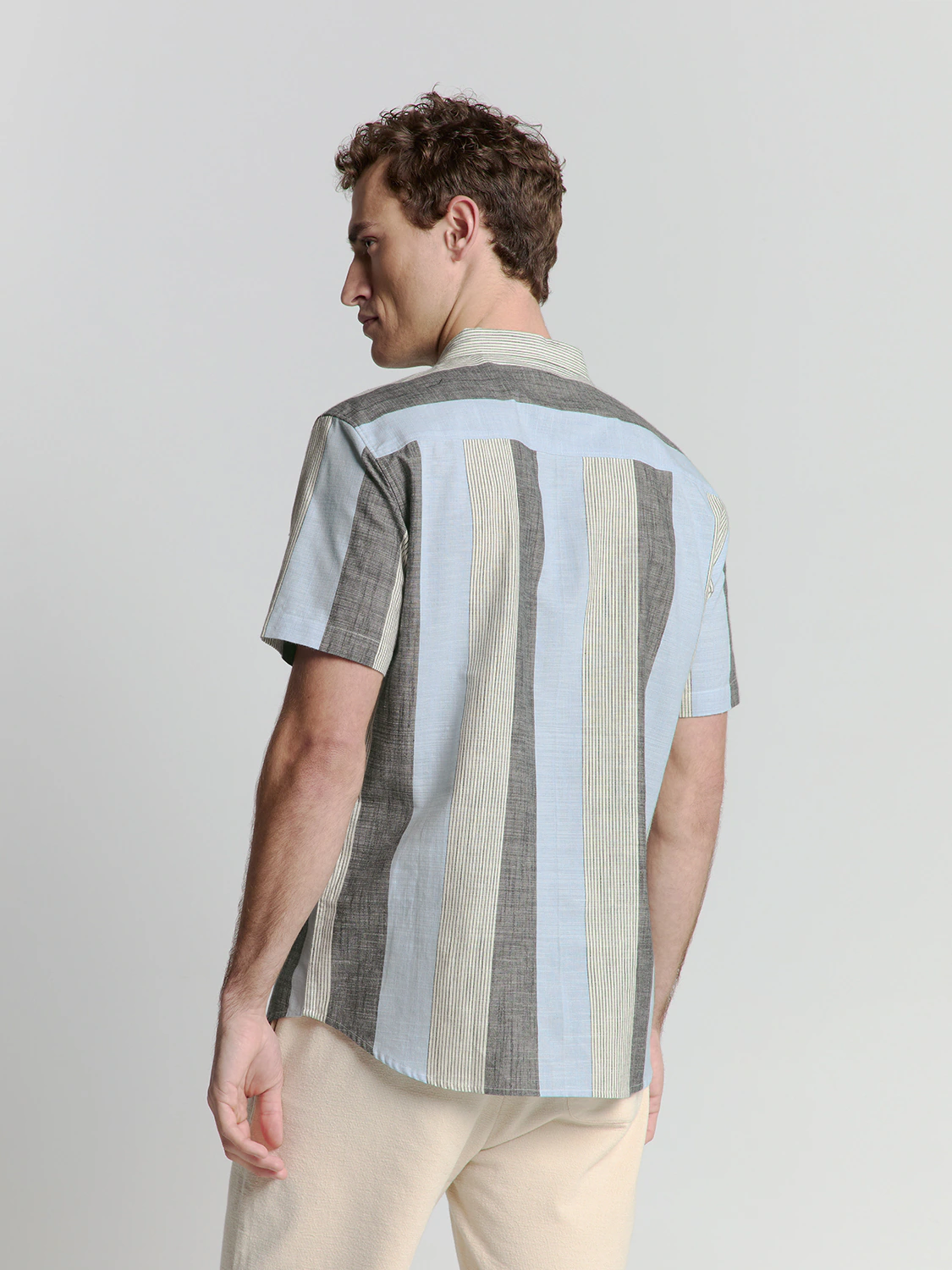 NO EXCESS Langarmhemd "No Excess Gestreiftes Hemd" günstig online kaufen