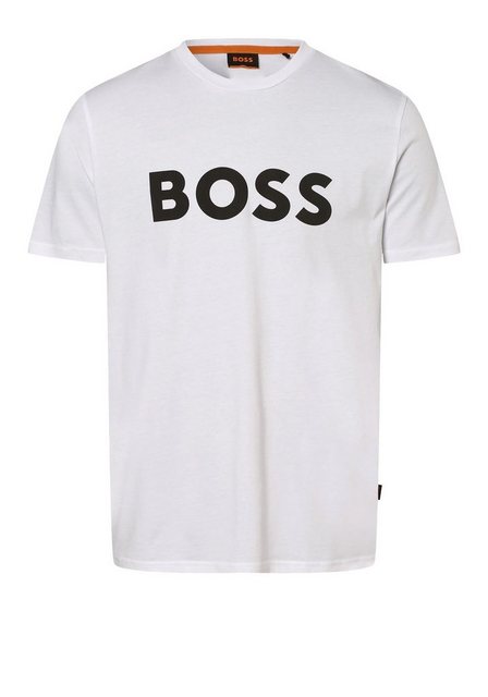 BOSS T-Shirt Thinking Hugo Boss Herren Shirt mit Logo Print mit Kontrast De günstig online kaufen