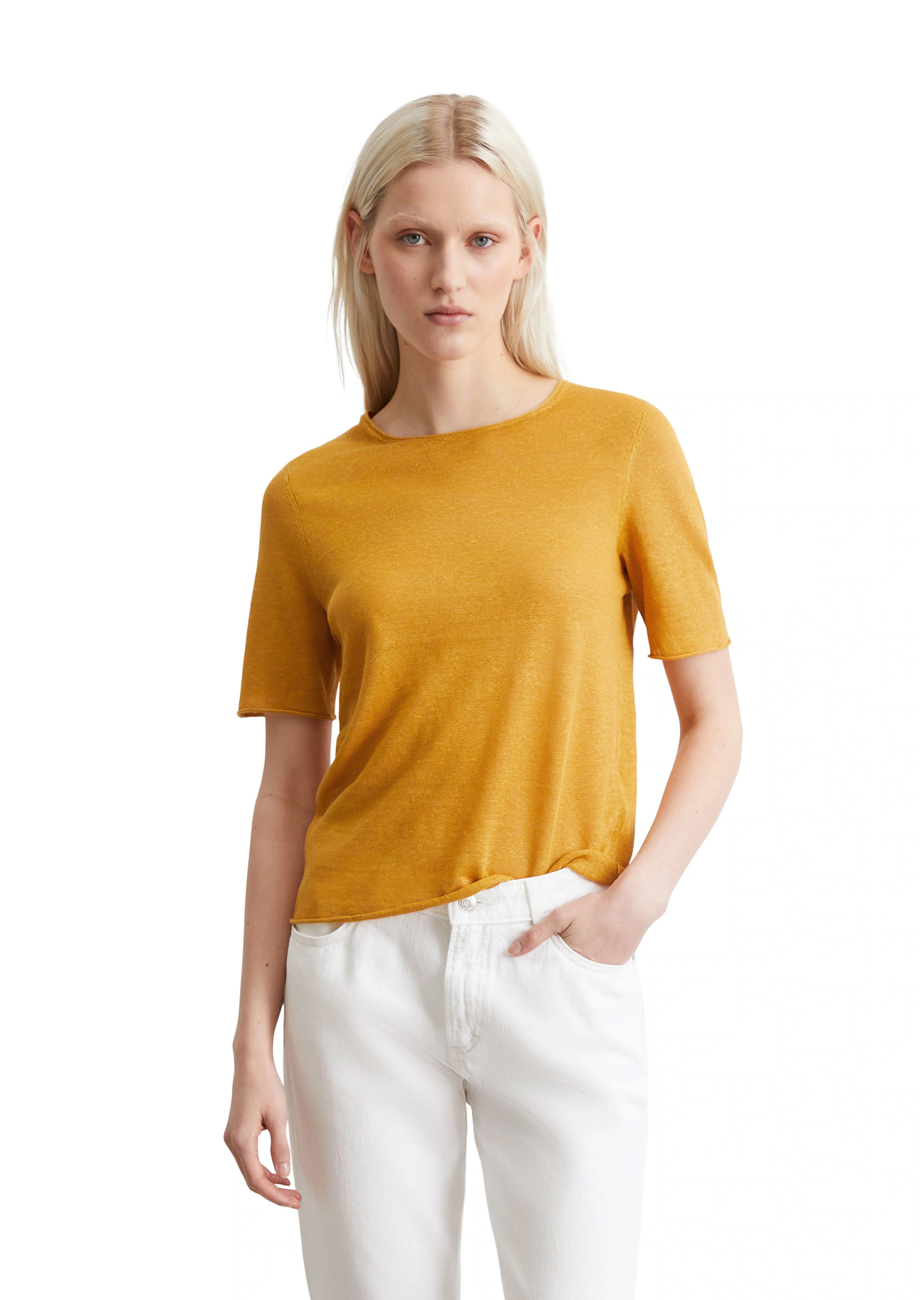 Marc OPolo Strickpullover "aus reinem Leinen" günstig online kaufen