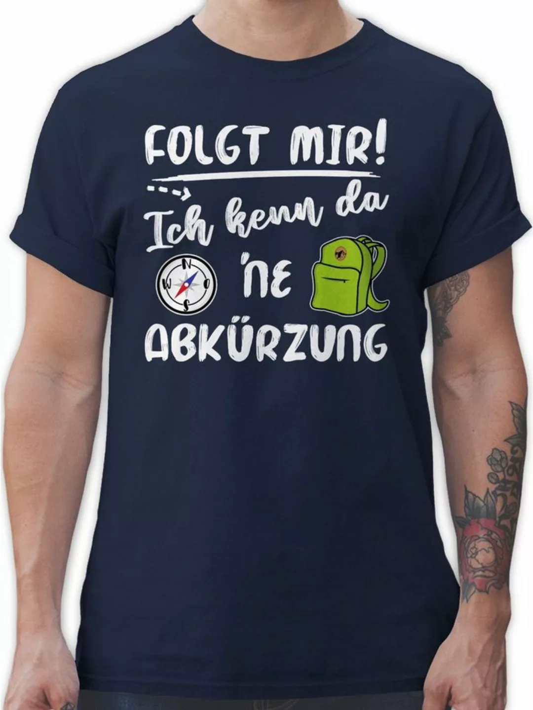 Shirtracer T-Shirt Folgt mir ich kenn da ne Abkürzung Hobby Outfit günstig online kaufen