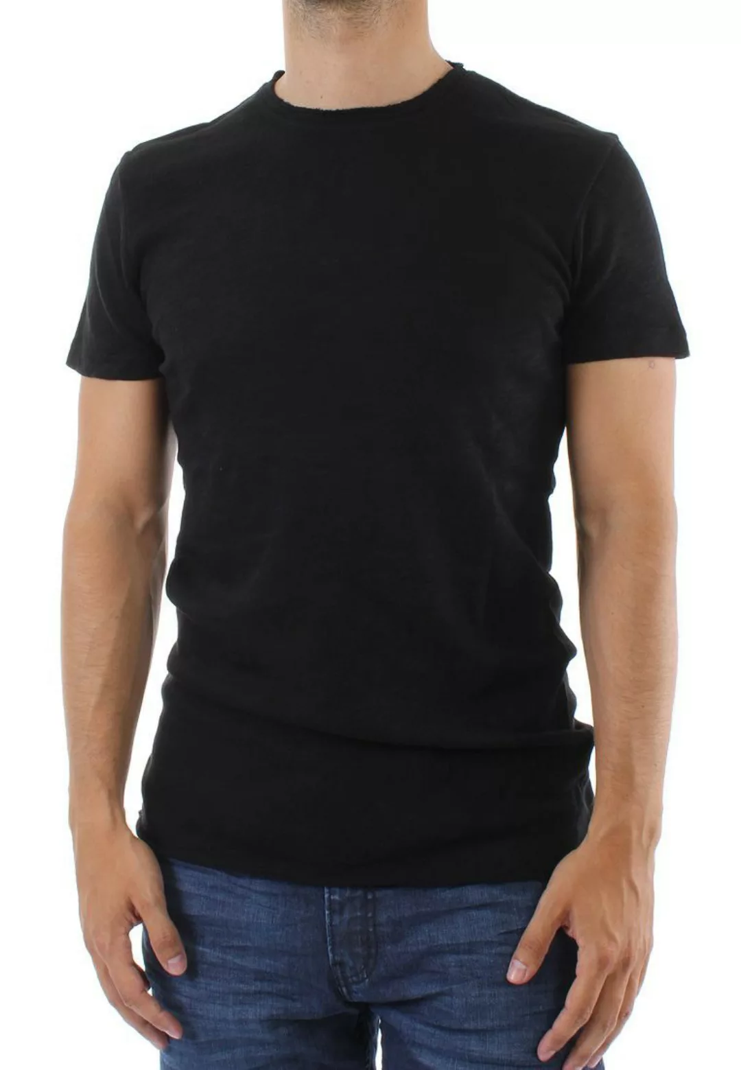 Solid T-Shirt Men NOIBAS Schwarz günstig online kaufen