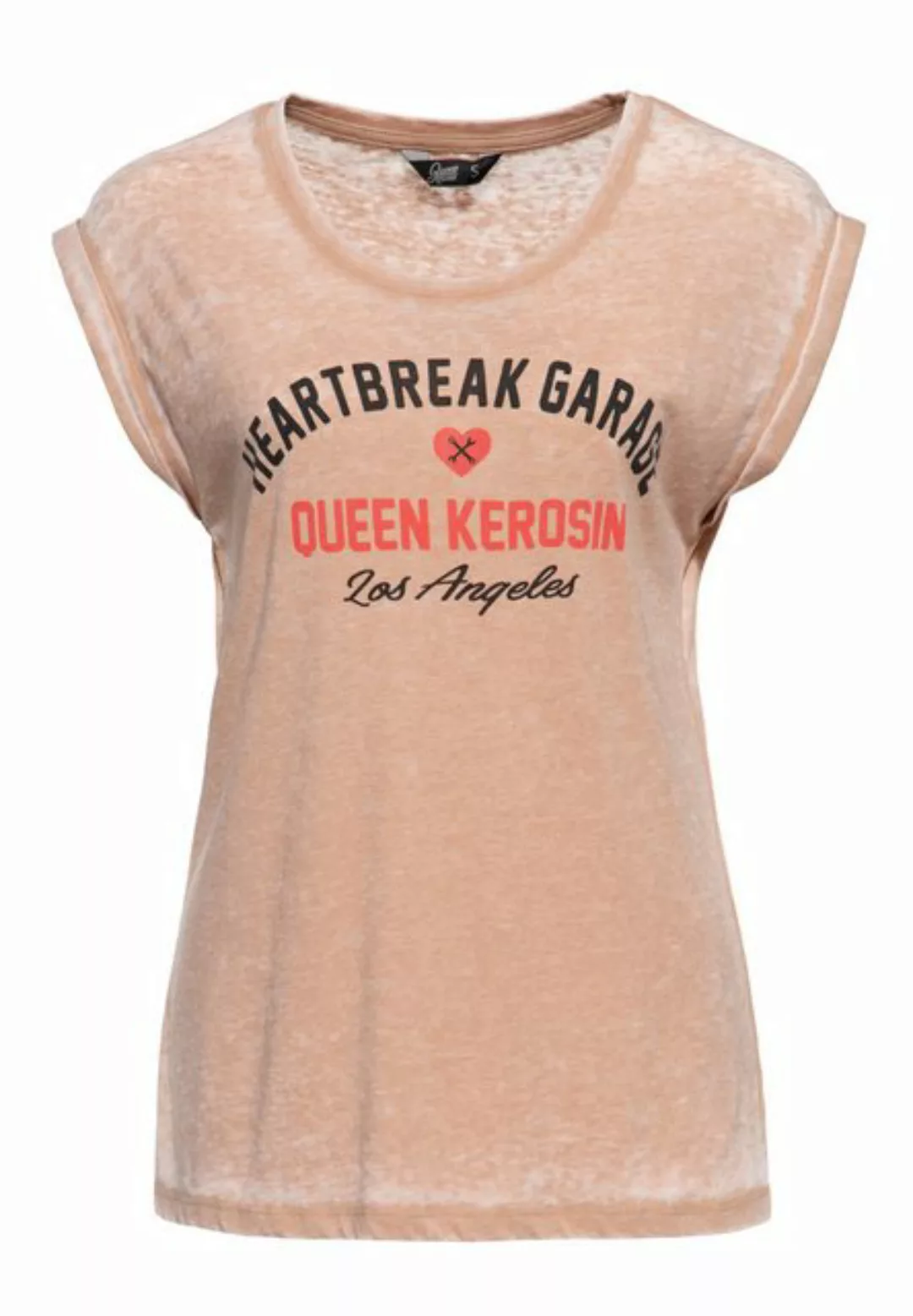 QueenKerosin T-Shirt Heartbreak Garage mit Frontprint günstig online kaufen