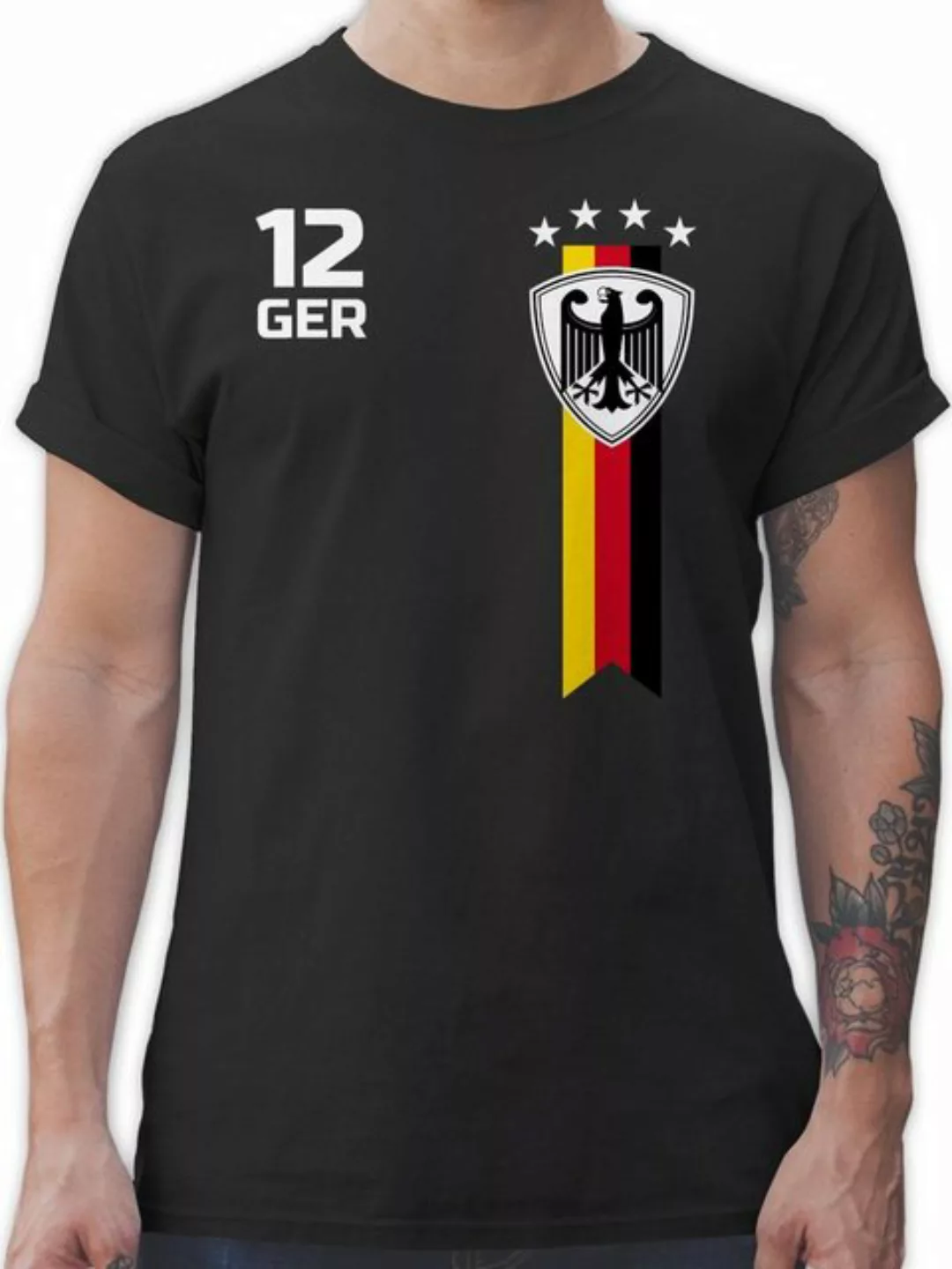 Shirtracer T-Shirt WM Fan Deutschland Fussball EM 2024 günstig online kaufen