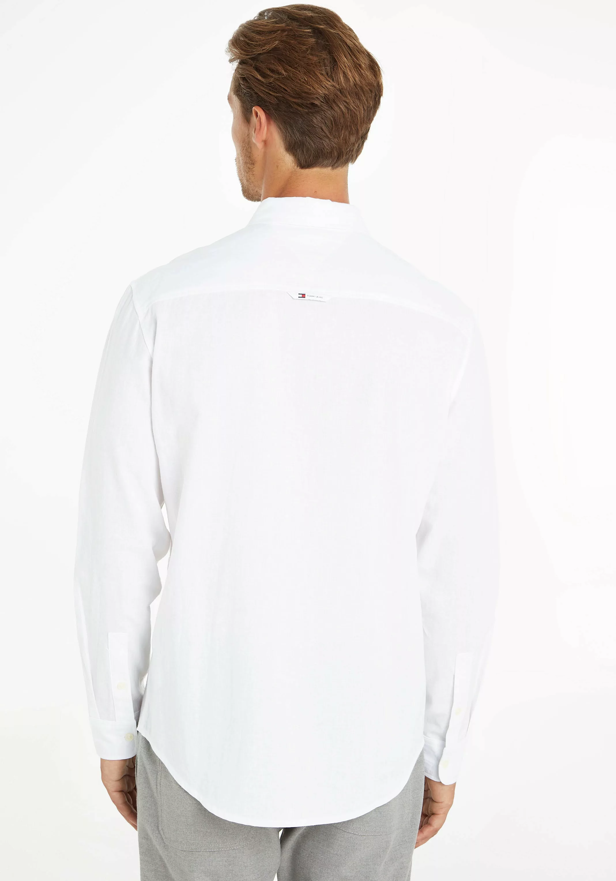 Tommy Jeans Langarmhemd TJM REG LINEN BLEND SHIRT günstig online kaufen