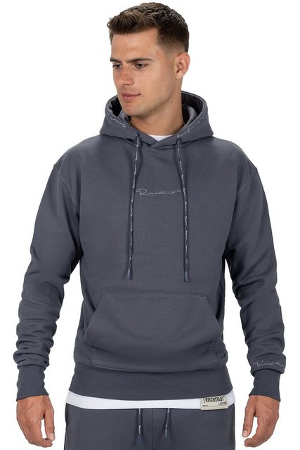 Reichstadt Kapuzenpullover Casual Basic Hoodie 23RS034 Anthracite XL mit El günstig online kaufen