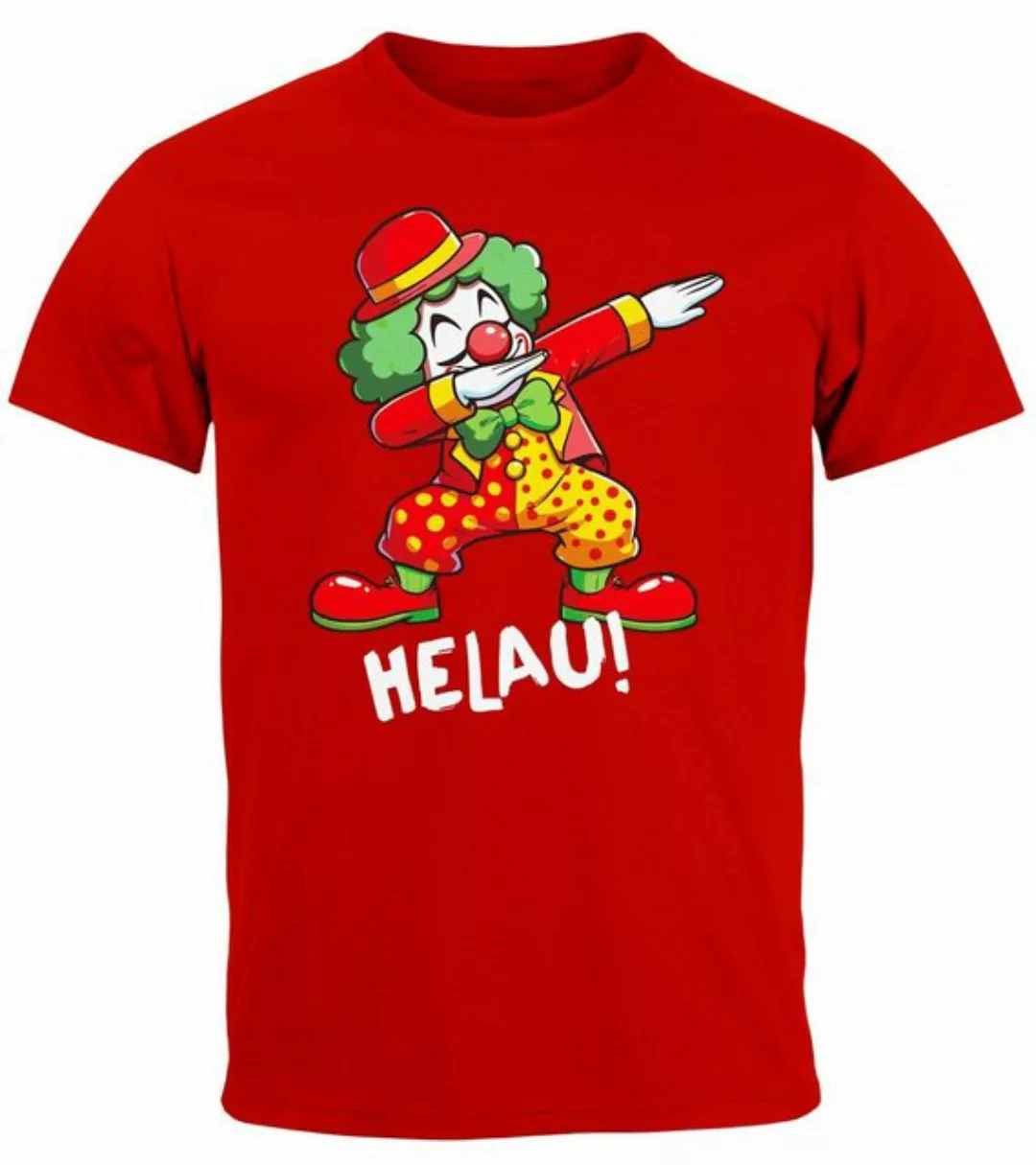 MoonWorks Print-Shirt Herren T-Shirt Fasching Karneval Dabbing Clown Kostüm günstig online kaufen