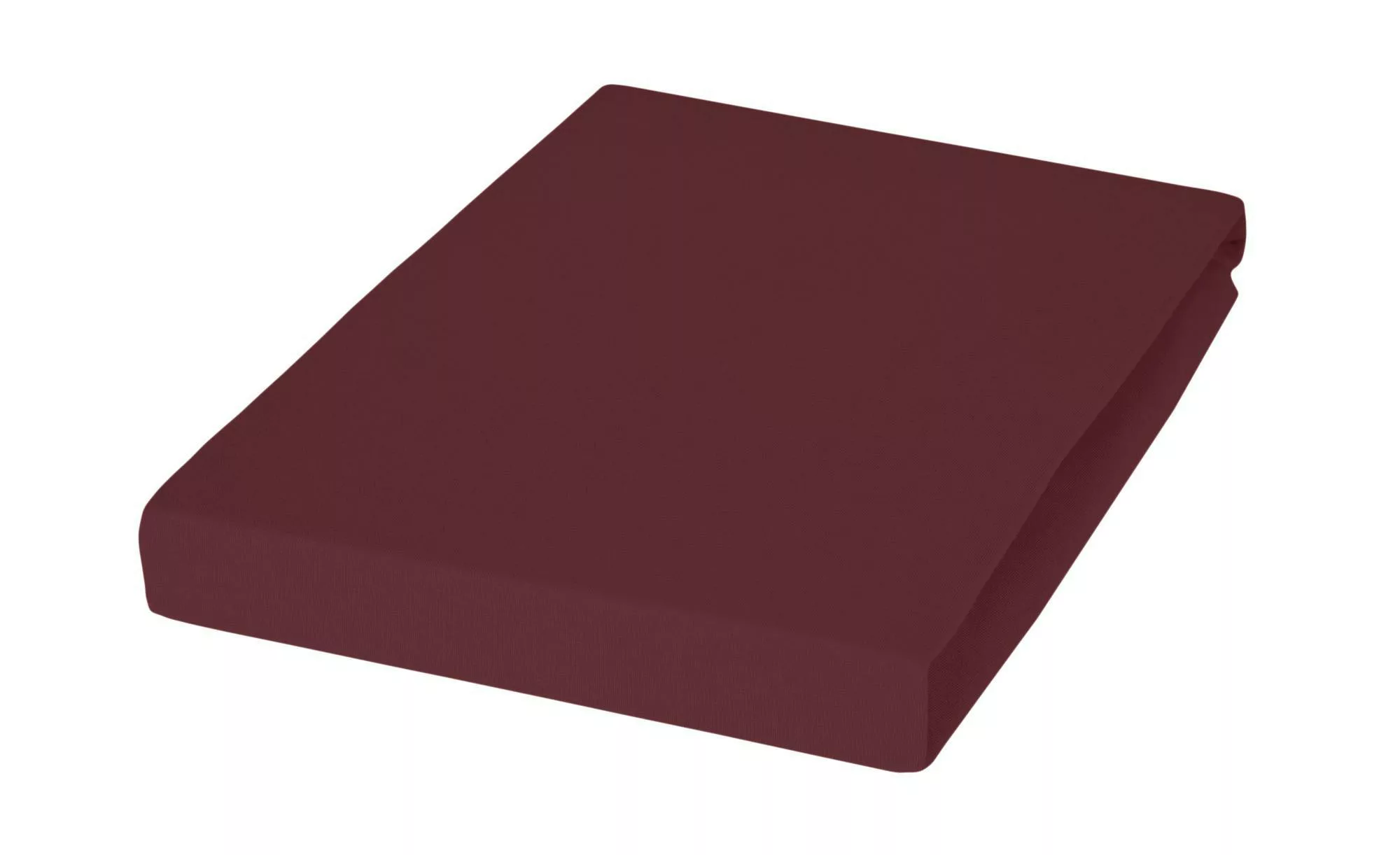 Janine Spannbetttuch Elastic-Jersey 5002 burgund Größe:  200x200 cm günstig online kaufen