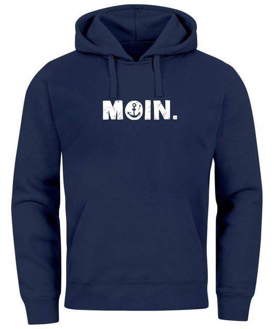 Neverless Hoodie Hoodie Herren Moin Dialekt Norden Hamburg Anker Print günstig online kaufen