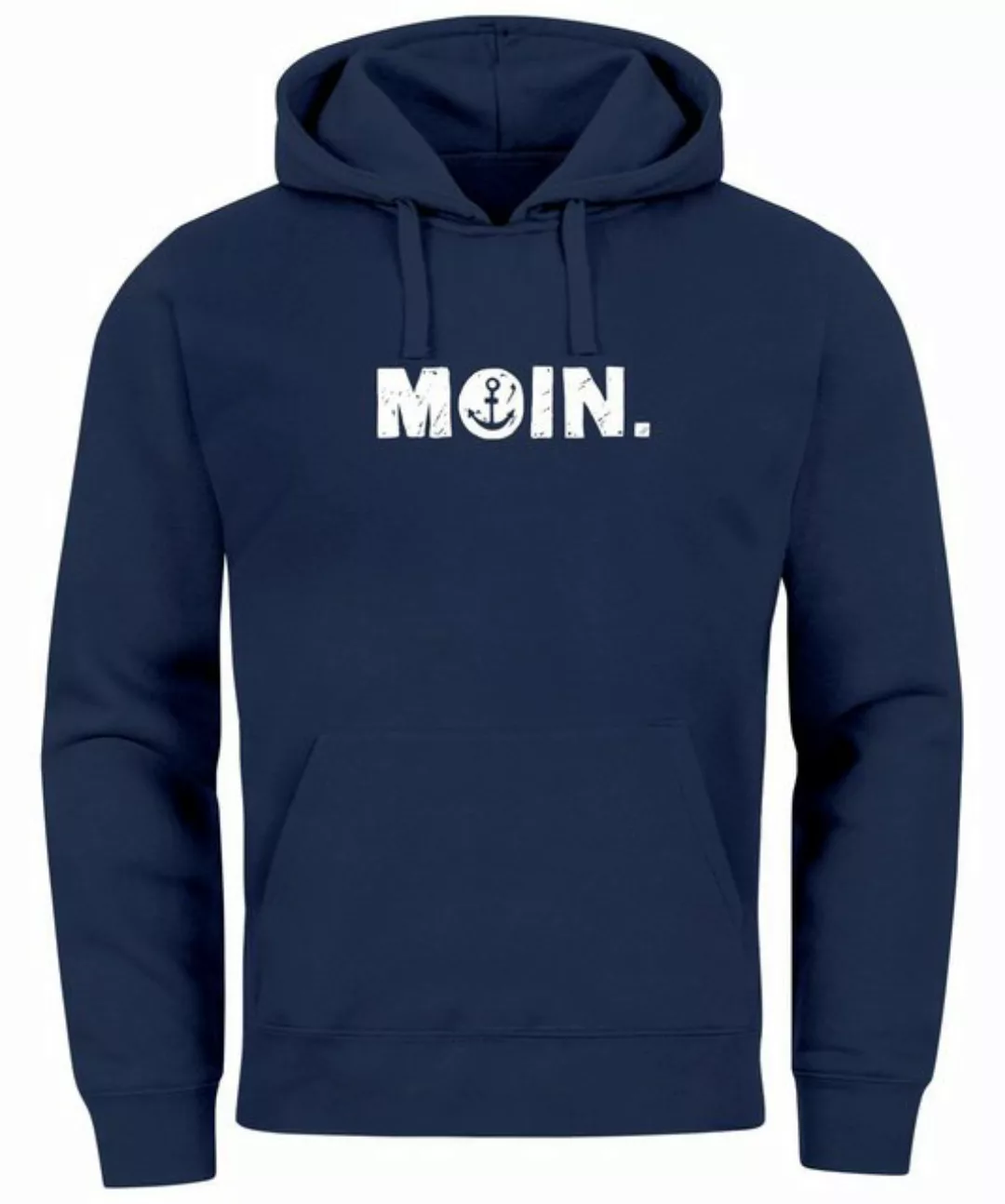 Neverless Hoodie Hoodie Herren Moin Dialekt Norden Hamburg Anker Print günstig online kaufen