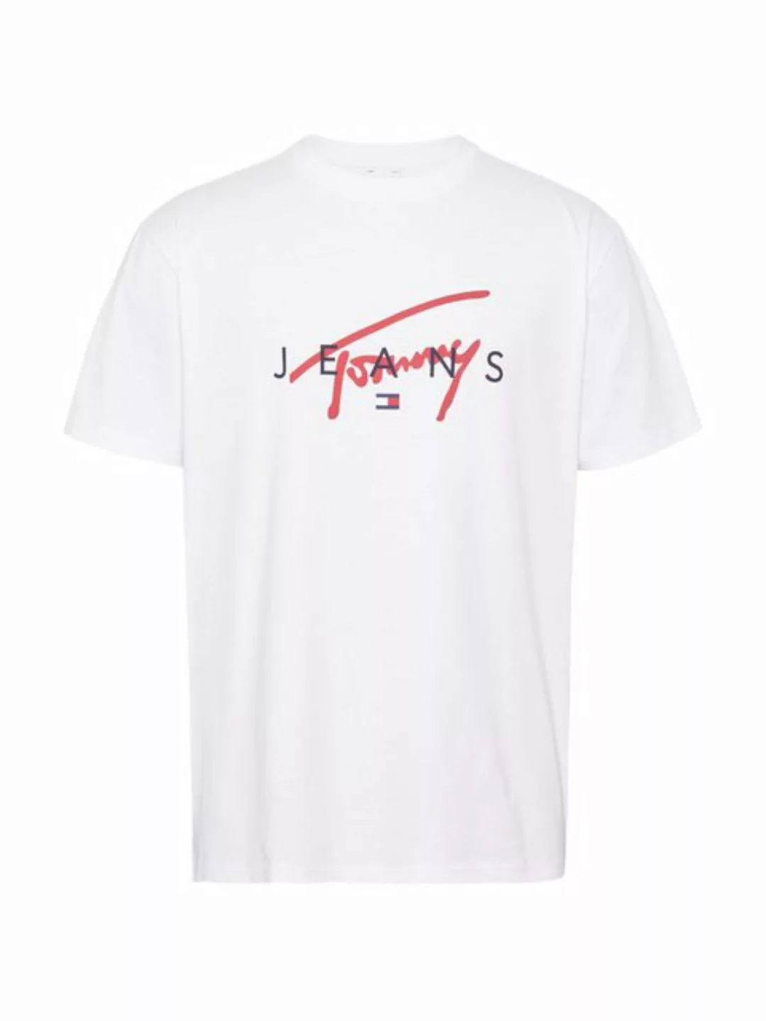 Tommy Jeans T-Shirt TJM REG SIGNATURE TWIST TEE EXT großes Signatur-Logo au günstig online kaufen