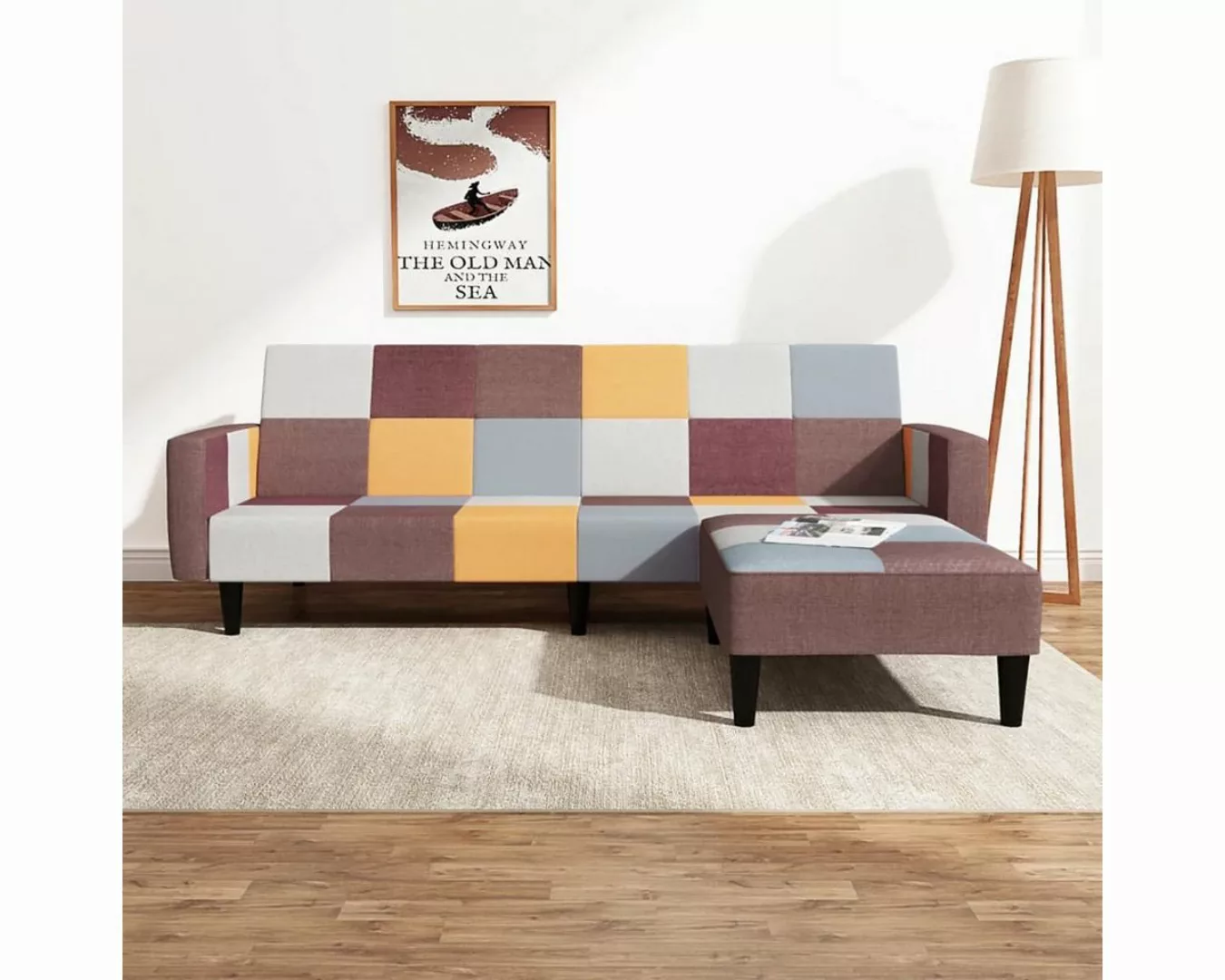 DOTMALL Big-Sofa 2-teiliges Chesterfield-Sofa-Set, Wohnzimmermöbel aus Stof günstig online kaufen