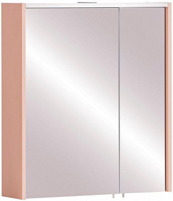 Schildmeyer Spiegelschrank Smash, Breite 63 cm Apricot Dekor, inkl. LED-Bel günstig online kaufen
