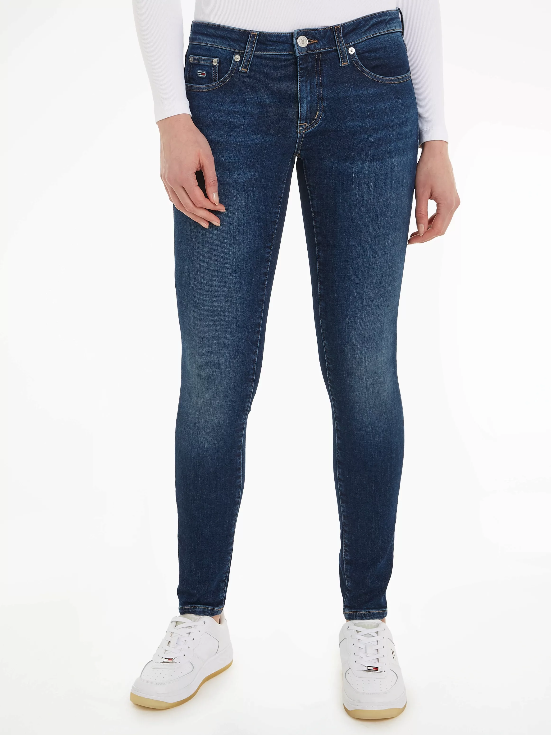 Tommy Jeans Slim-fit-Jeans "Skinny Jeans Marken Low Waist Mittlere Leibhöhe günstig online kaufen