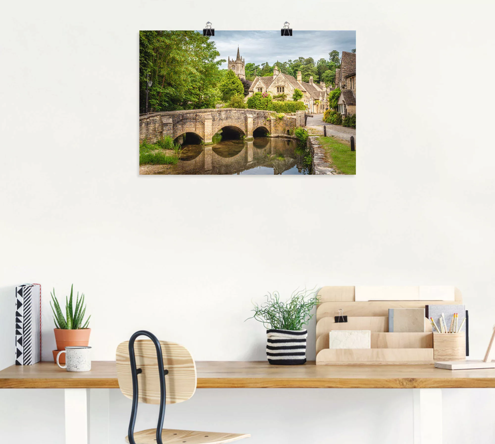 Artland Wandbild "Dorf Castle Combe, Wiltshire, England", Brücken, (1 St.), günstig online kaufen