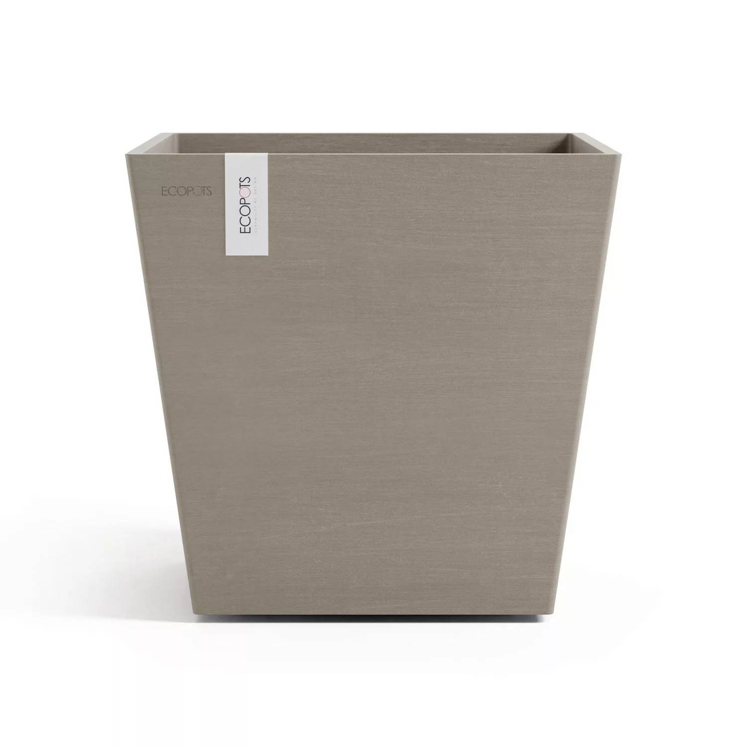 ECOPOTS Blumentopf "Rotterdam 35 + Wassersystem Taupe" günstig online kaufen