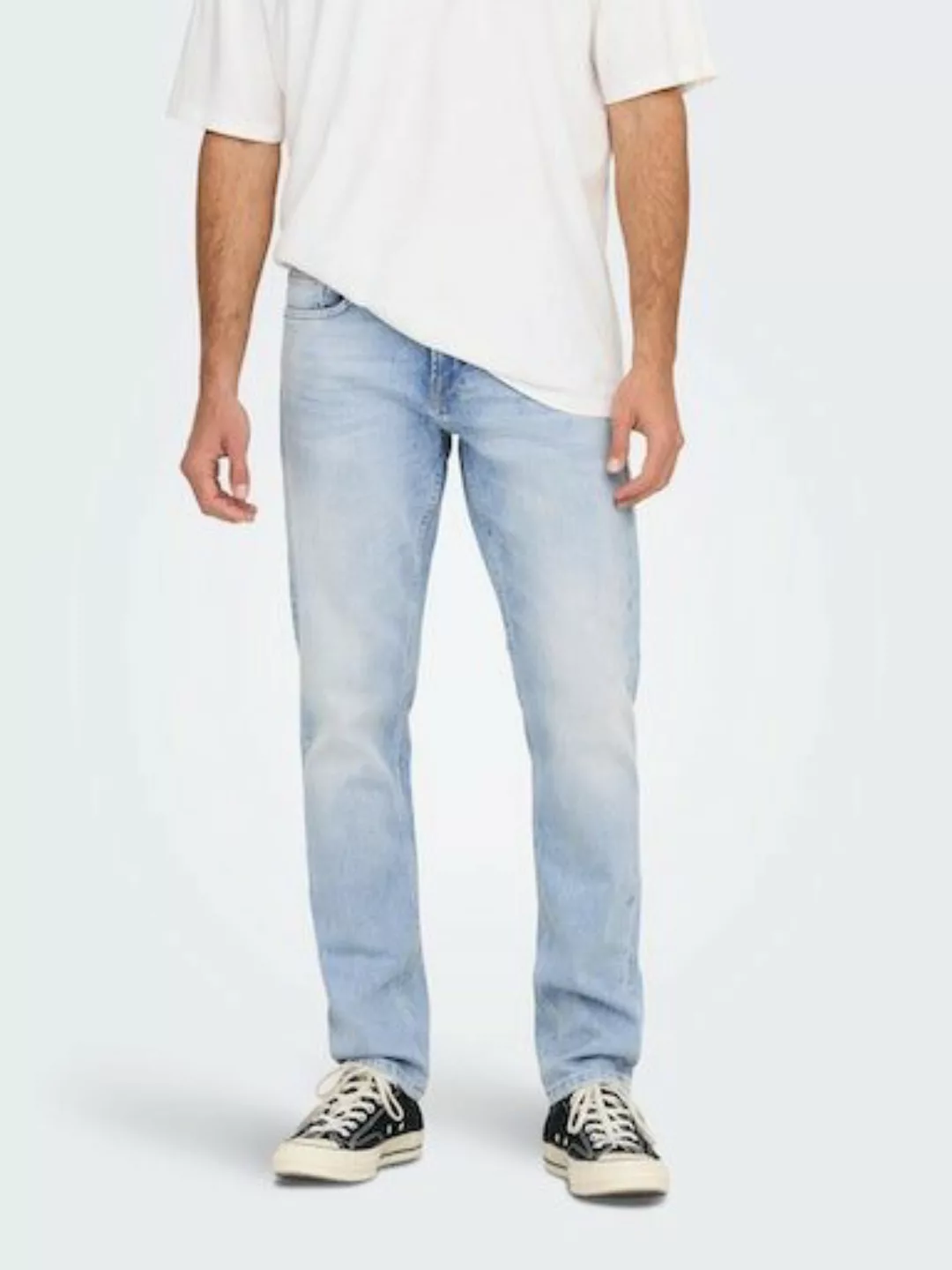 Only & Sons Herren Jeans ONSWEFT 4873 - Regular Fit - Blau - Light Blue Den günstig online kaufen