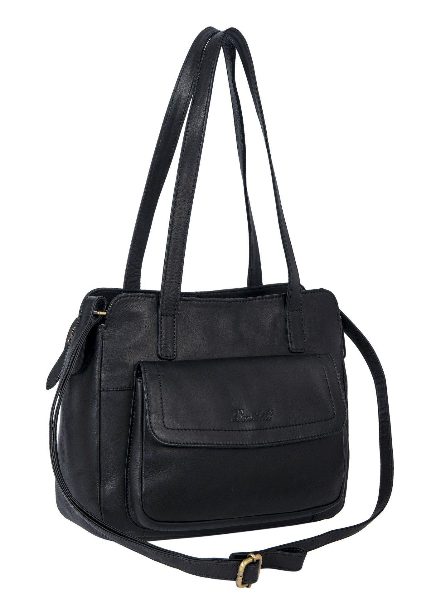 Benthill Handtasche Damen Echt Leder Henkeltasche günstig online kaufen