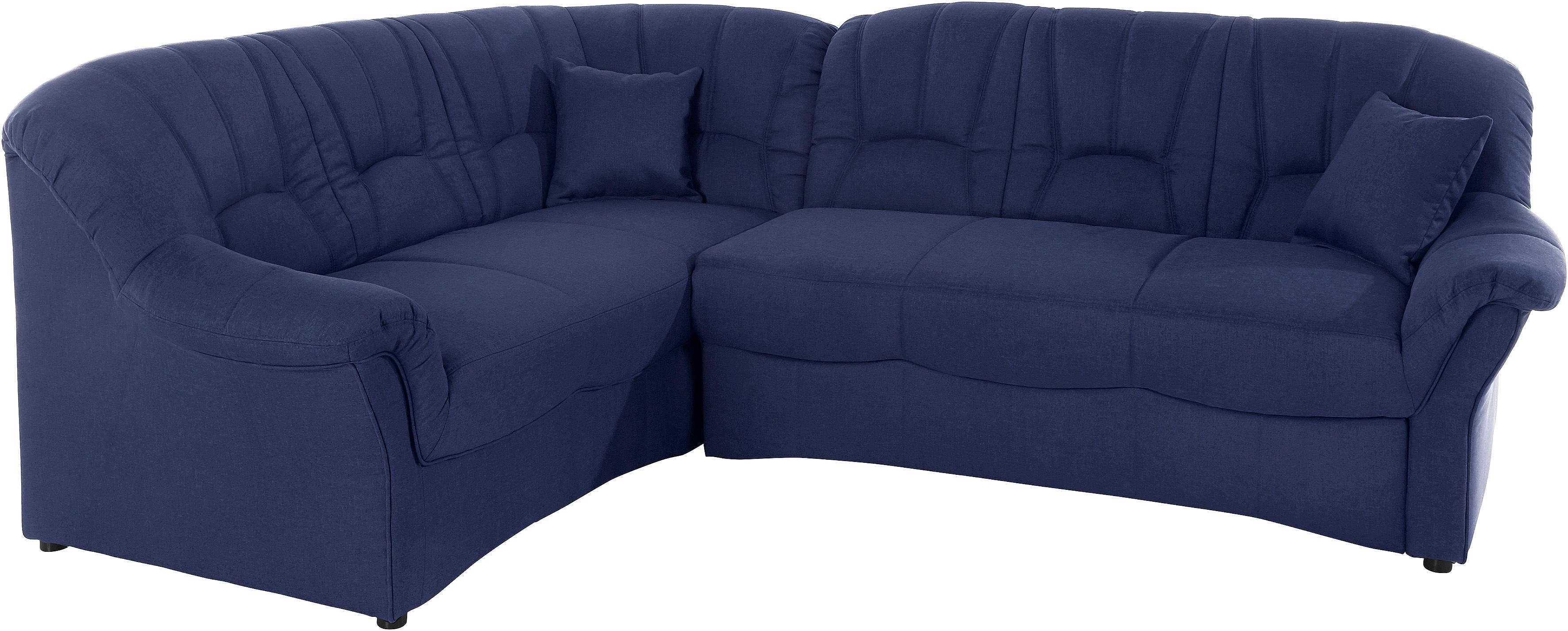 DOMO collection Ecksofa "Bahia, zeitlos und elegant, bequeme Armlehnen, L-F günstig online kaufen