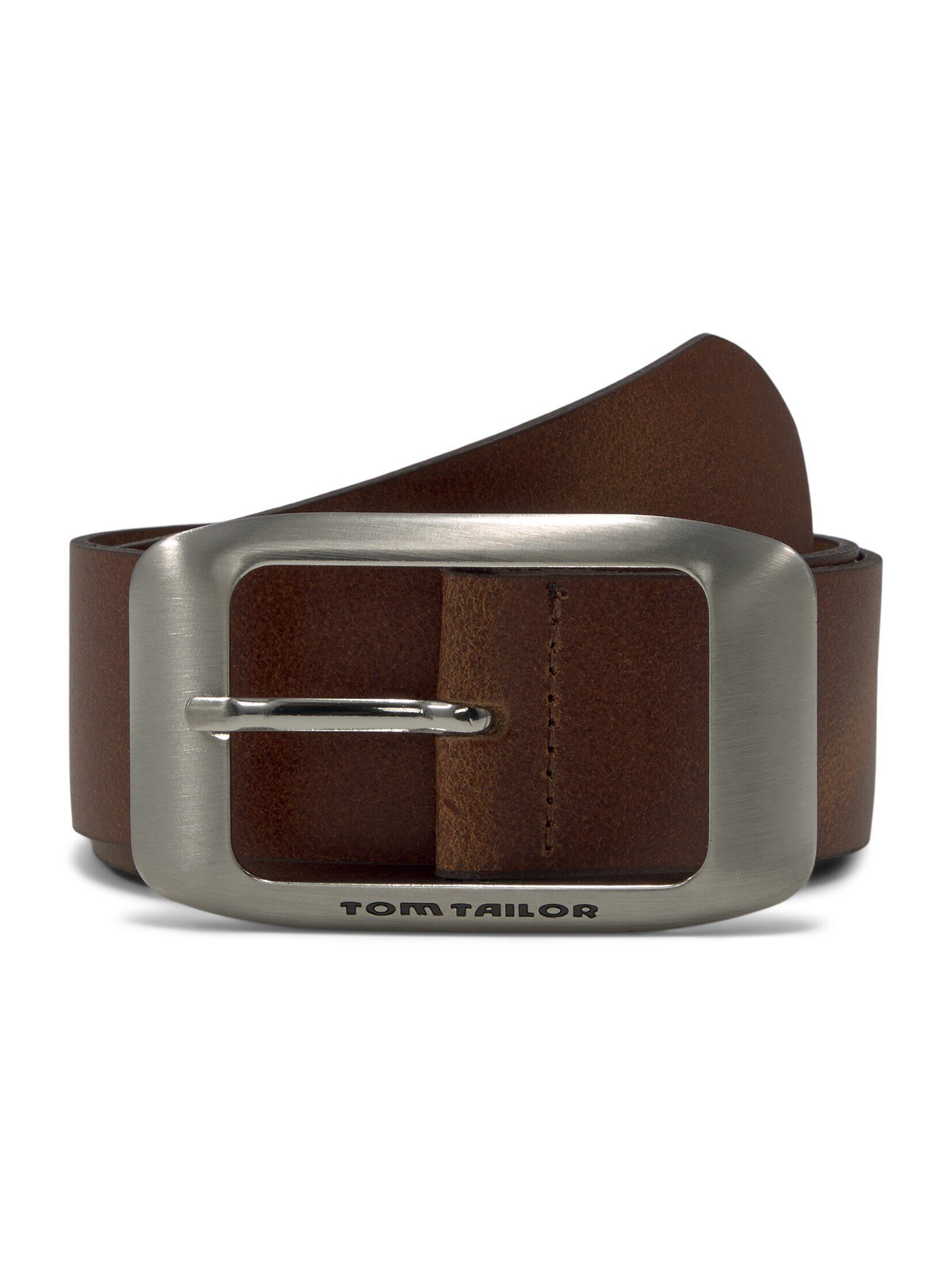 TOM TAILOR Ledergürtel "TTAMY", (1 St.), 4 cm breiter Damengürtel, modisch günstig online kaufen