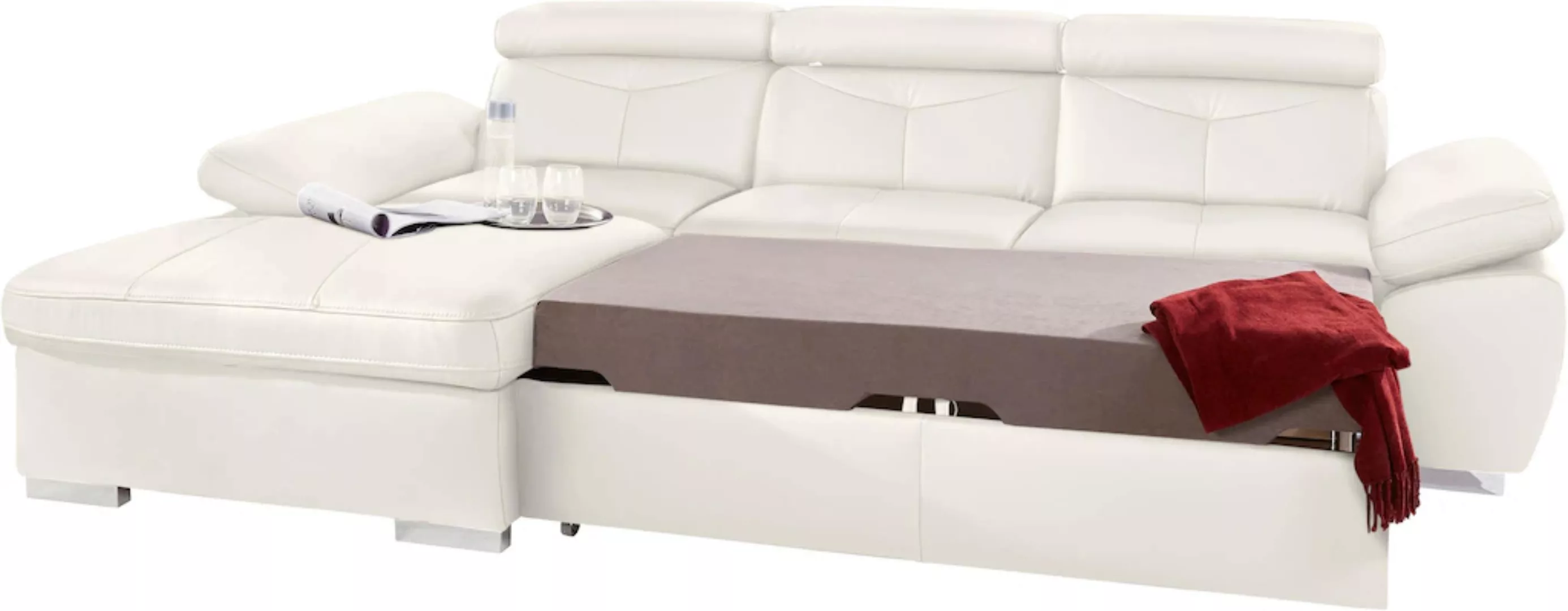 exxpo - sofa fashion Ecksofa "Spring, L-Form", wahlweise mit Bettfunktion u günstig online kaufen